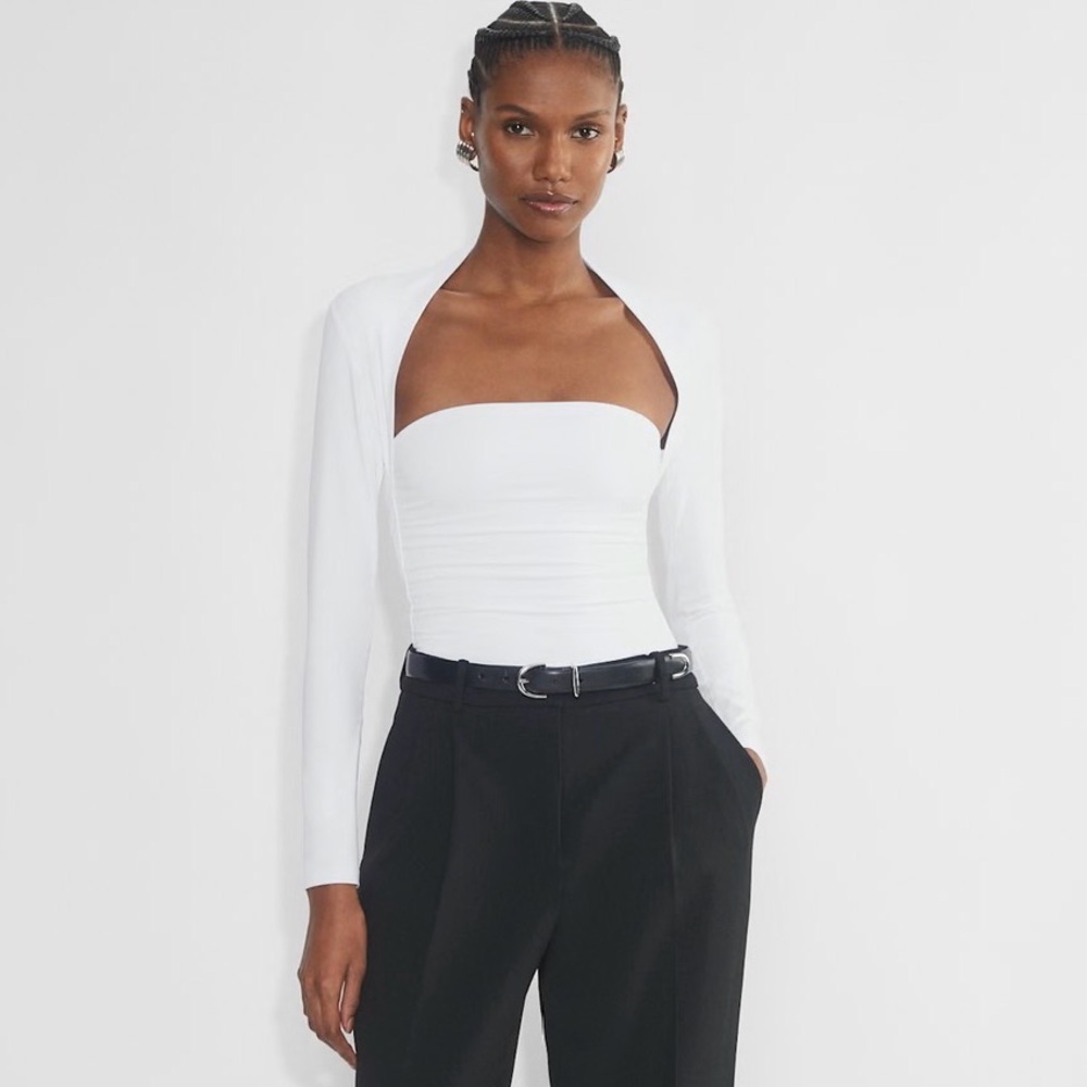 NWT Aritzia Contour Flourish Longsleeve in Light Birch Size M